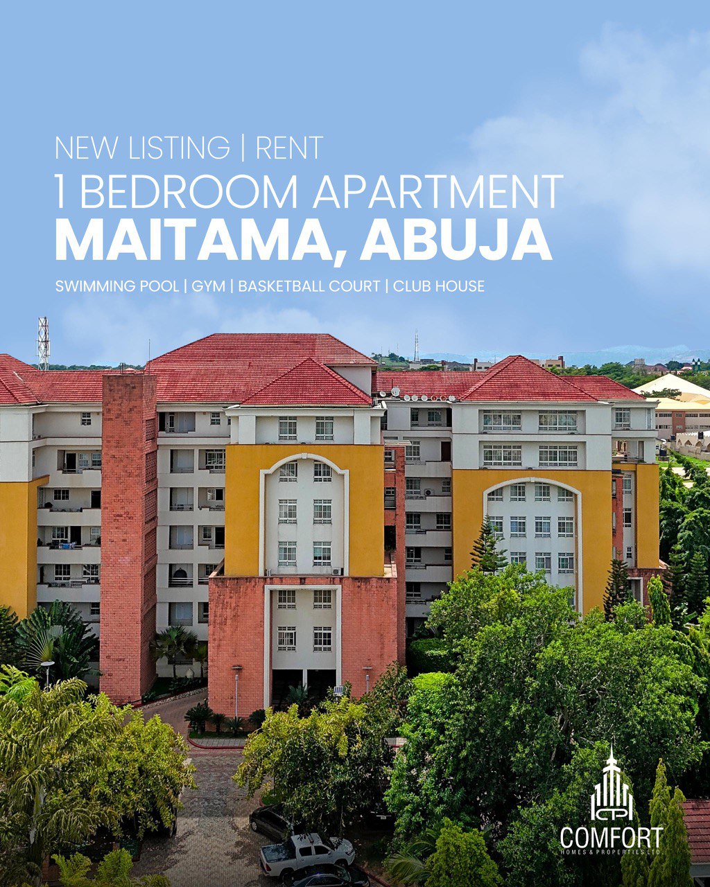 1-Bedroom Serviced Apartment for Rent